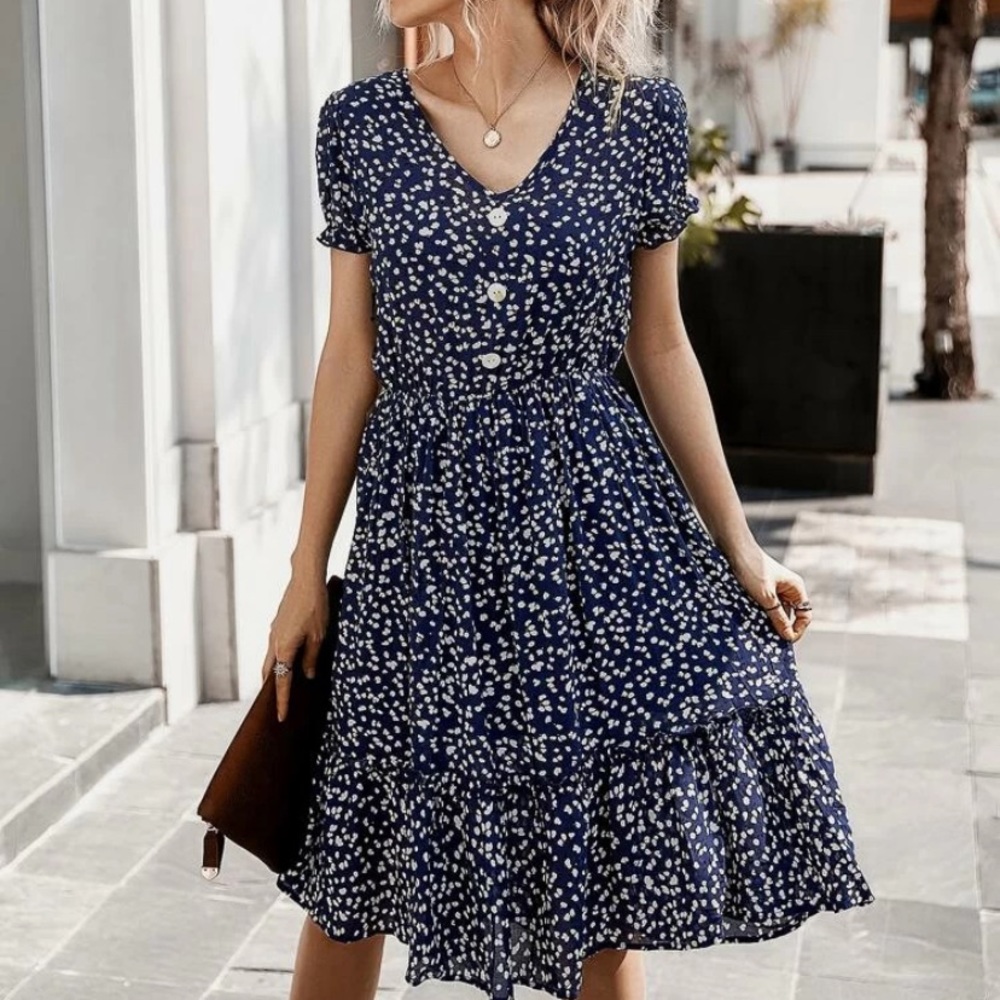 Blue dress